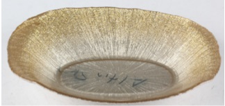 Салатник овальный  "Фейерверк" 21см шампань