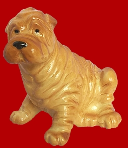 Фигурка декорат. "Шарпей" 6x5x7см