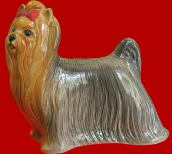Фигурка декорат. "Йоркшир-терьер большой" 8x4x9см
