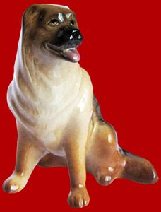 Фигурка декорат. "Кавказкая овчарка" 5см h8см