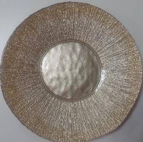 Блюдо "Фейерверк" 28см шампань