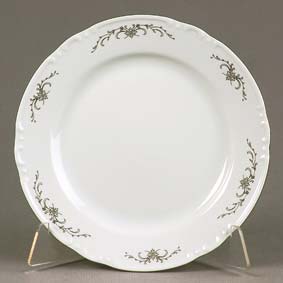 Тарелка 24см "Сер. орнамент, плат."