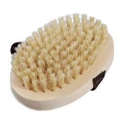 Щетка банная с ремешком натуральная щетина 22мм 220х75мм кустов 948с7-30