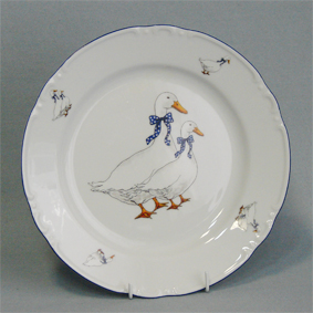 Тарелка десертная 21см "Гуси"