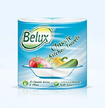 Полотенце двухслойное "Белюкс Классик" 2 рулона