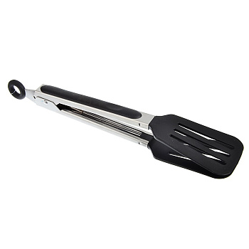 Щипцы-лопатка кухонные нейлон/нерж.сталь 25см Щипцы-лопатка кухонные нейлон/нерж.сталь 25см