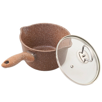 Ковш 1.5л ГРАНИТ браун-браун 16см QuanTanium Ковш 1.5л ГРАНИТ браун-браун 16см QuanTanium