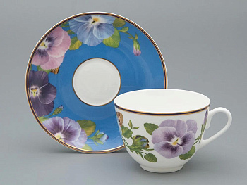 Чашка с блюдцем чайная пара 250мл "Виола 2" ф. Весенняя - 2