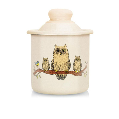 Банка эмал. "Совы" 1л