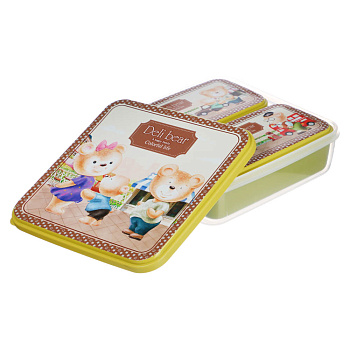 Набор контейнеров "Медвежата" 3шт 1600мл 2х450мл пп