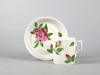 Чашка с блюдцем 220мл "Розариум"  ф.Гербовая