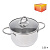 Кастрюля 2.25л "Классика-Прима" 16см прутк.ручки стекл.крышка
