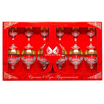 Набор фужер+рюмка "Венеция" (5)