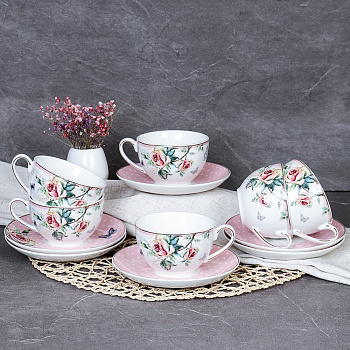 Набор чайный 12пр  250мл "Нежность"