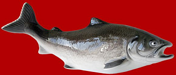 Фигурка декорат. "Сёмга" 8x6x20см