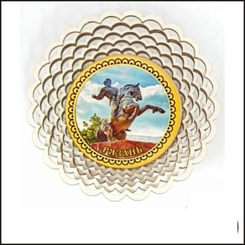 Тарелка  Рязань фанера