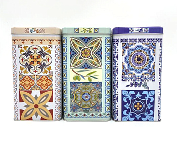 Жест. банка "Итальянский декор" 87*87h165 1.2л