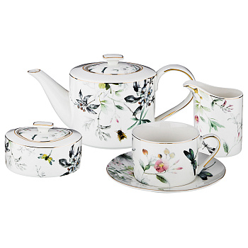 Сервиз чайный 6перс.  15пр. "Стрекоза" 950/350/250/250мл