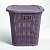 Многофункциональная корзина вязанный узор лил. 15л