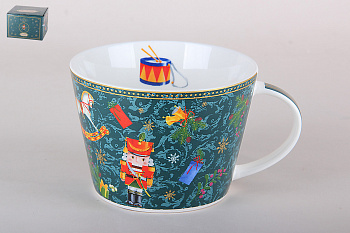 Кружка 500мл Щелкунчик и мышиный король, зеленый под.уп.