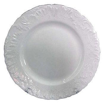 Тарелка десертная 17см  "Рококо Узор+Платина"