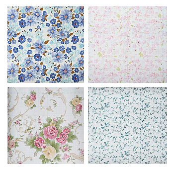 Пленка самоклеящаяся  45см*8м ПВХ "Цветы" 4 дизайна