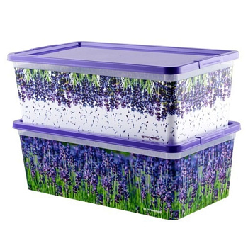 Коробка для мелочей Лаванда 5.5л 34*19*12см