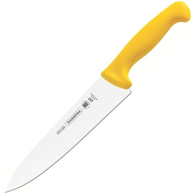 Нож желтый для мяса  ПРОФИ Professional 25см сталь 1.4110/Sandvik12C27 антибакт. Ручка