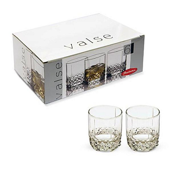 Набор стаканов 6шт. ВАЛЬС низкие 232мл Набор стаканов 6шт. ВАЛЬС низкие 232мл