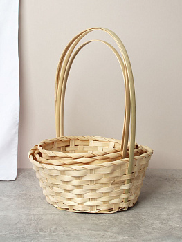 Корзина плетеная  25x10см