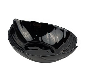 Салатник 17.5см 330мл Листок черный