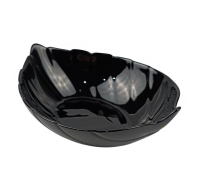 Салатник 17.5см 330мл Листок черный