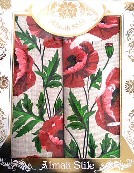 Набор полотенец 2шт. Almak Style "8 марта" 34*70см