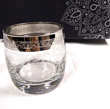 Набор стаканов 310мл 6шт. "Ренесанс платина"