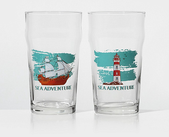 Стакан для пива Пейл-эль Морское путешествие 570мл