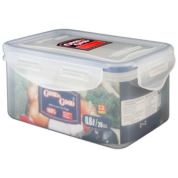 Контейнер гермет.  0.8л  с защелками