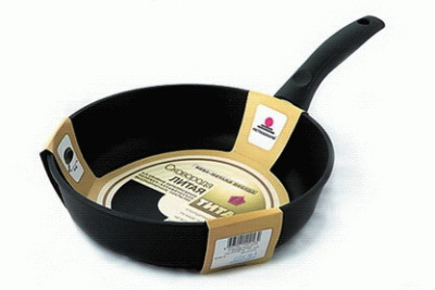Сковорода литая 24см 8/4.5мм ТИТАН ПК без крышки