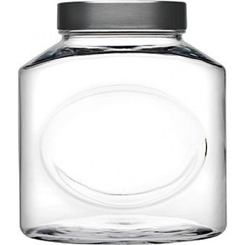 Банка с крышкой 2.5л ЭЛИПС с метал.крышкой