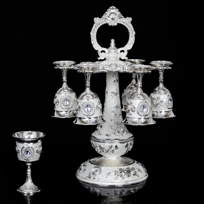 Набор рюмок на подставке 6шт. 30мл