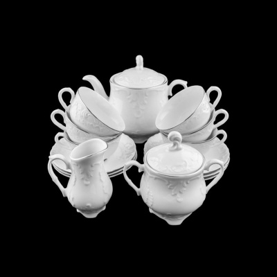 Сервиз чайный  "Рококо Узор+Платина"