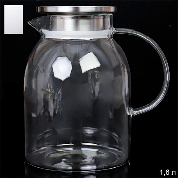 Кувшин 1.6л металлическая крышка