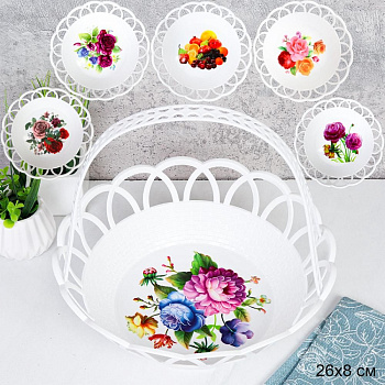 Корзина с ручкой 26x8см