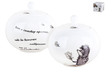 Сахарница 490мл  "Ежик в тумане"