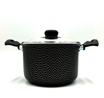 Кастрюля штамп 2.5л 18см "В семье вкуснее" 1.5мм