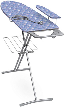 Доска гладильная Nika 3+ 1225х345мм фанера 15кг 0.7-0.8м полка подрукавник подставка для утюга удлинитель