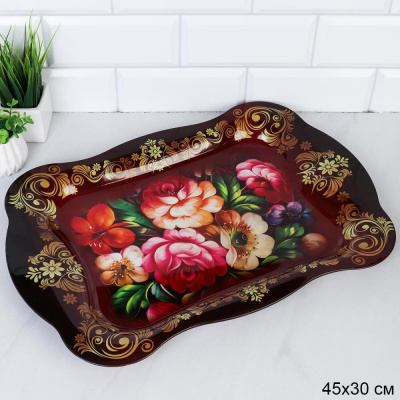 Поднос прямоугольный 45х30см  Эмаль