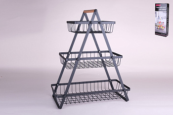 Ваза для фруктов 3 яруса 40.5х19х49см