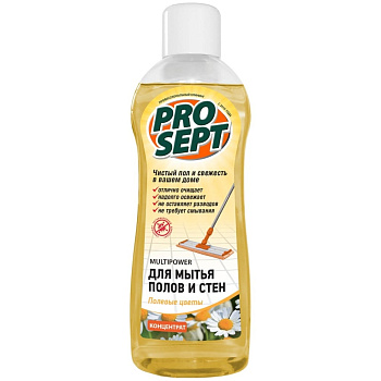 Средство для мытья пола и стен PROSEPT MULTIPOWER полевые цветы 800мл концентрат