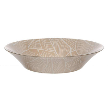 Тарелка глубокая   "Ливс бежевый"  220мм