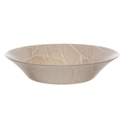 Тарелка глубокая   "Ливс бежевый"  220мм